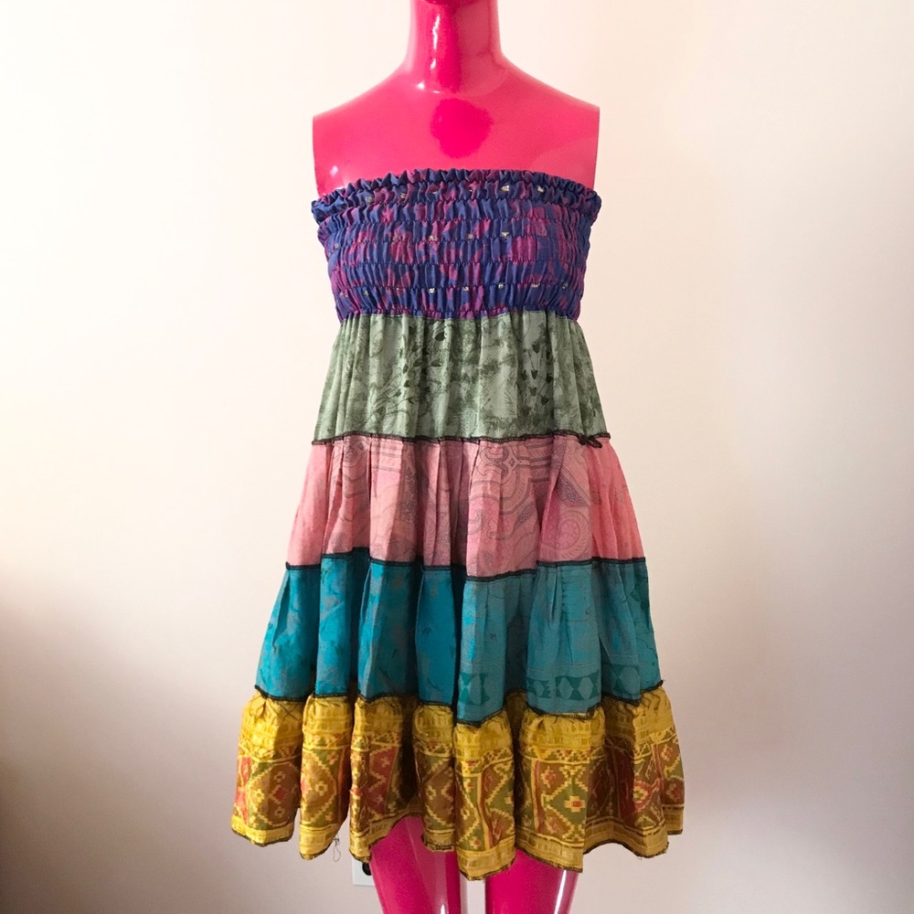 Colorful Versatile Indian Skirt or Babydoll Dress